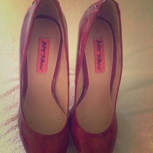 Betsy Johnson red heels
